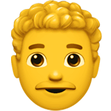 👨‍🦱 Man: Curly Hair Emoji