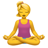 🧘‍♀️ Woman In Lotus Position Emoji