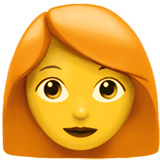 👩‍🦰 Woman: Red Hair Emoji