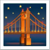 🌉 Bridge at Night Emoji