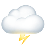 🌩️ Cloud With Lightning Emoji