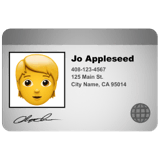 🪪 Identification Card Emoji