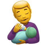 👨‍🍼 Man Feeding Baby Emoji