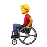 👨‍🦽 Man In Manual Wheelchair Emoji