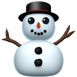 ⛄ Snowman Without Snow Emoji