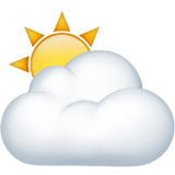 ⛅ Sun Behind Cloud Emoji