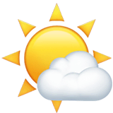 🌤️ Sun Behind Small Cloud Emoji