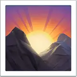 🌄 Sunrise Over Mountains Emoji