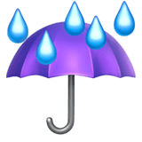 ☔ Umbrella With Rain Drops Emoji