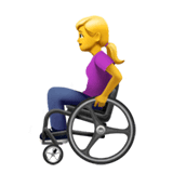 👩‍🦽 Woman In Manual Wheelchair Emoji