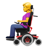 👩‍🦼 Woman In Motorized Wheelchair Emoji